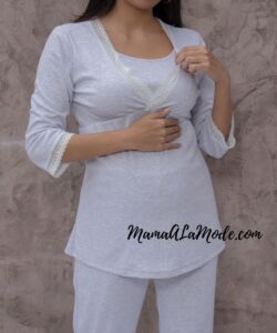 Pijama de embarazo y lactancia Luna