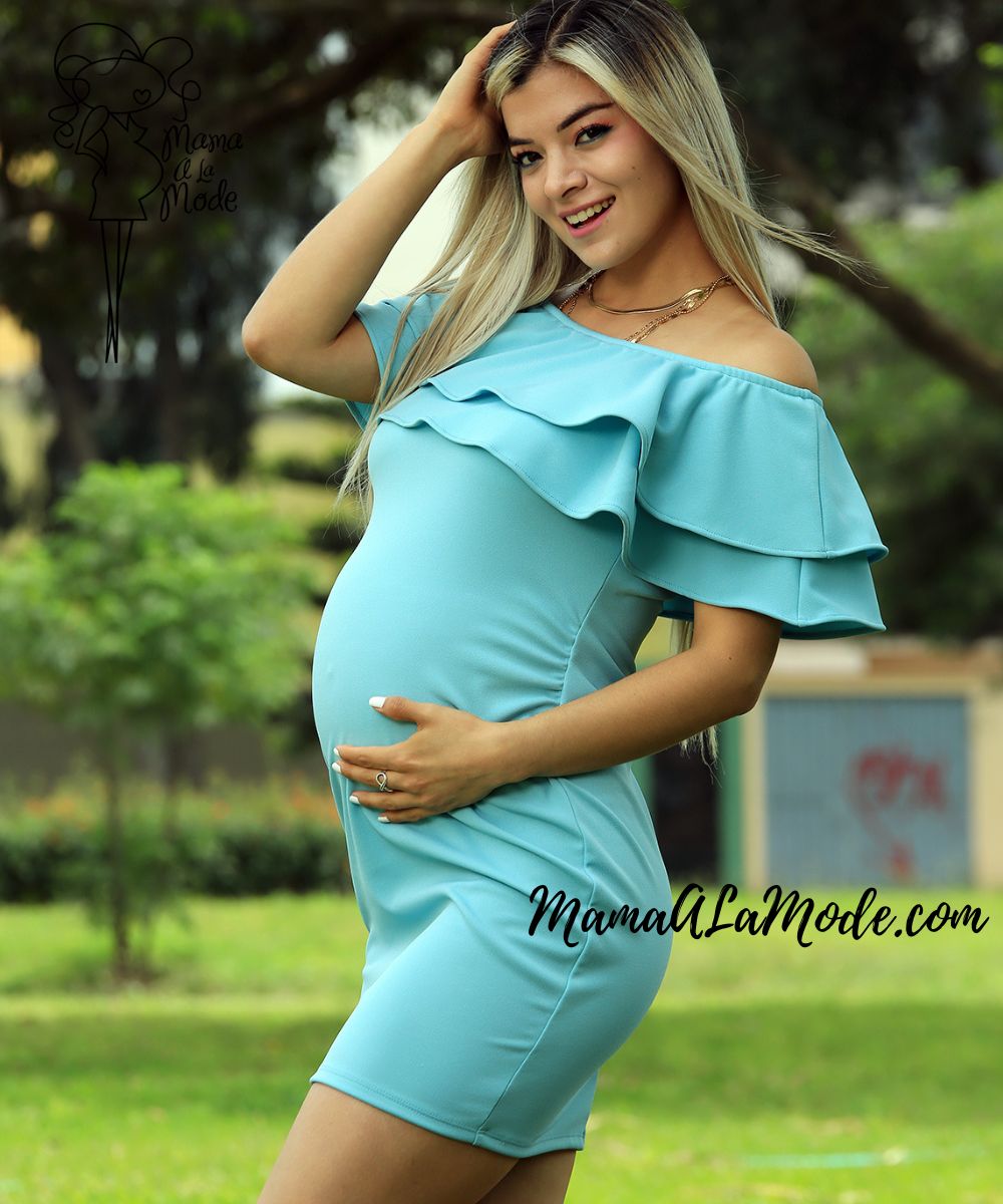 Cesta Dentro pecho Vestido para embarazadas Off Shoulder | Mama A La Mode